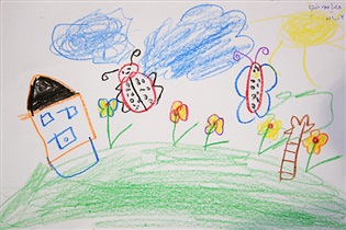 نقاشی کودکان در غرفه نی‌نی سایت