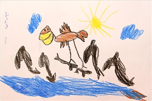 از دایناسور تا زنبور عسل! نقاشیهای روز سوم کودکان